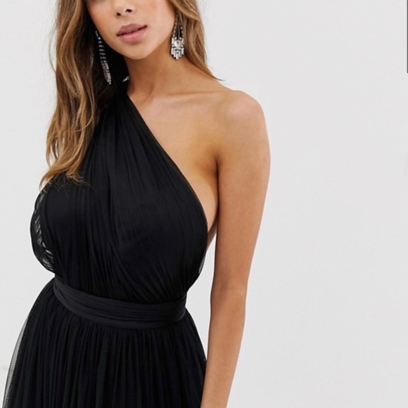 ASOS black gown dress - Picture 3 of 6